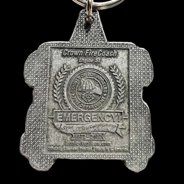 ENGINE 51 CROWN KEYCHAIN