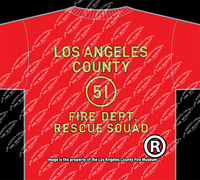 FIRE RESCUE 51 Youth's T-shirt - Red
