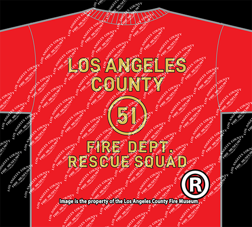 FIRE RESCUE 51 Men's T-shirt - Red