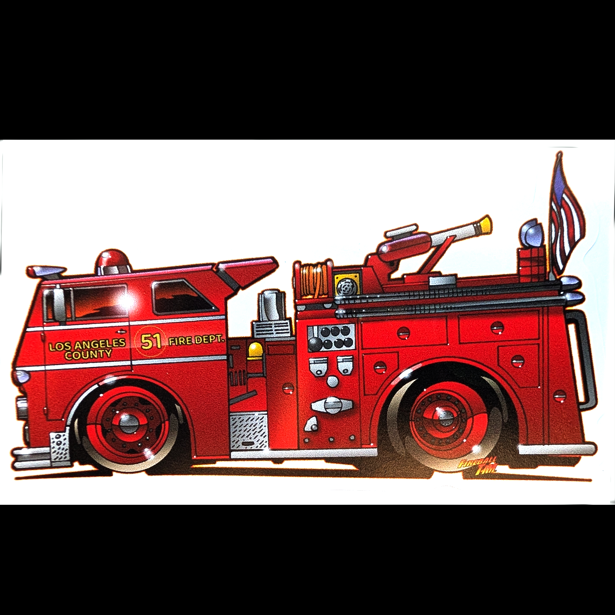 Fireball Engine 51 Sticker